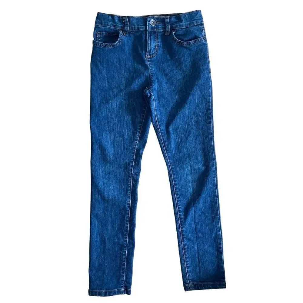 The Children’s Place Girl’s Victory Blue Wash Super Skinny Denim Jeans Size 8